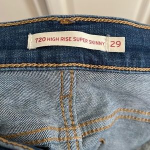 Blue high waisted Levi’s